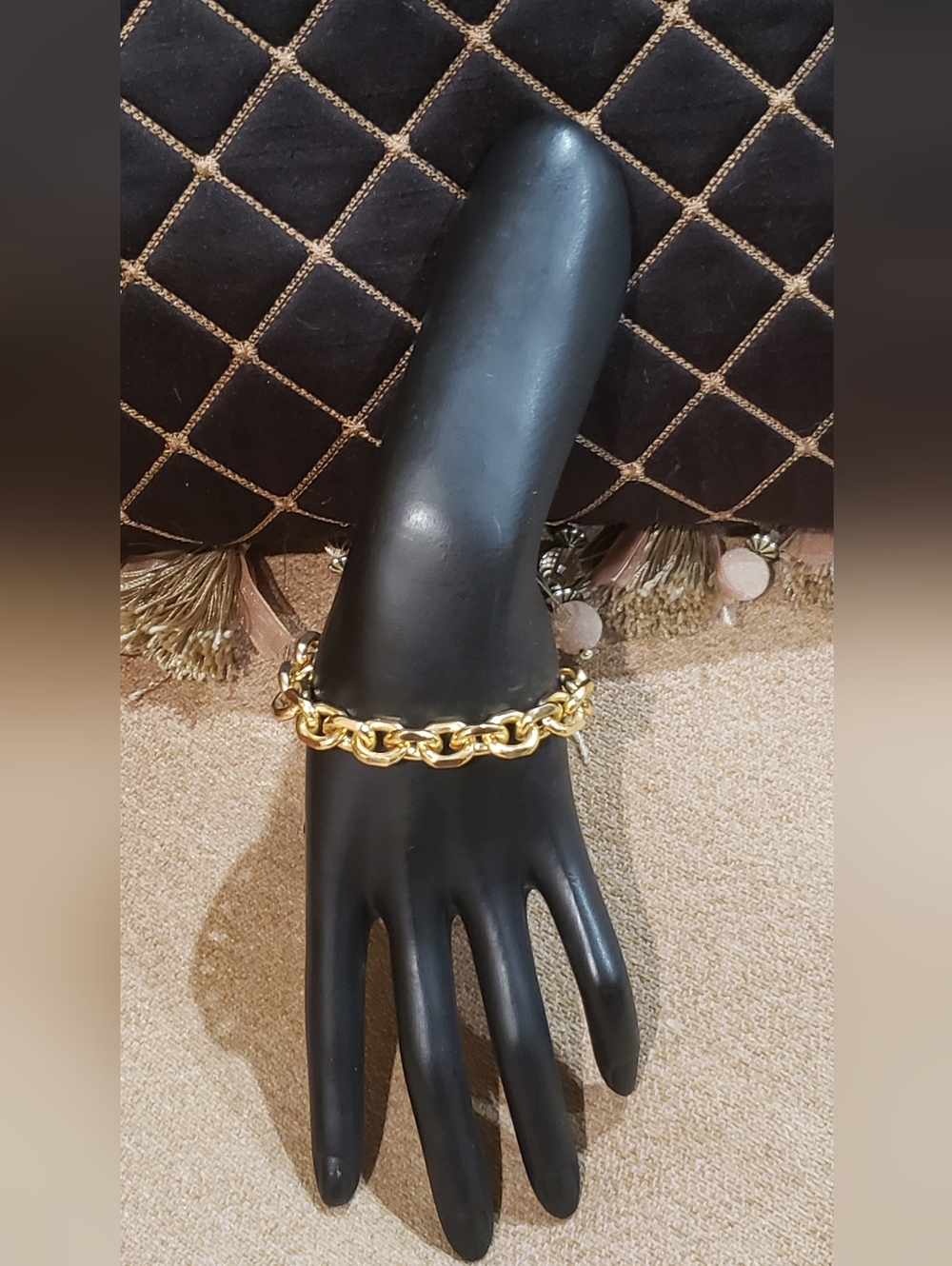 Chunky Gold Tone Chain Link Bracelet